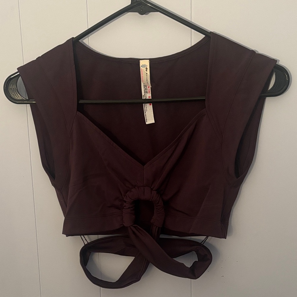 FP Movement by Free People Dark Purple Crop Top